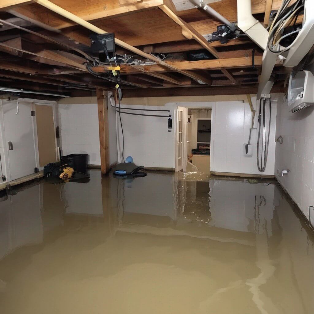 flooded basement restoration & cleanup